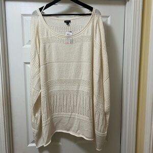 Torrid Cream Knit Sweater